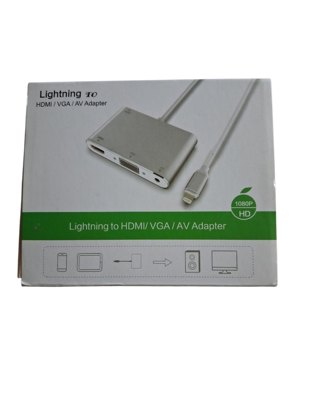 Lightning to HDMI VGA AV Adapter - Silver